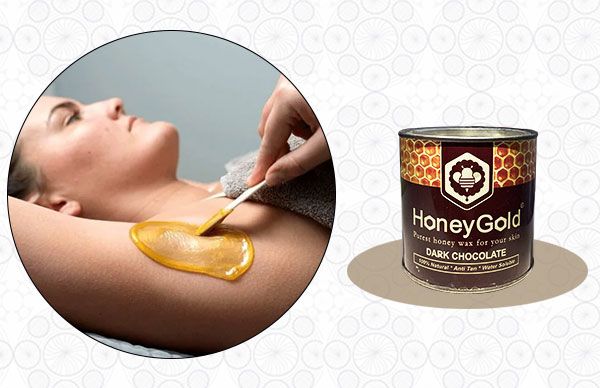 Under Arms with Honey Choco Wax