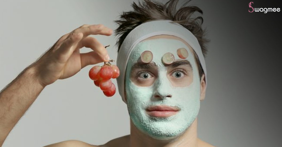 Face Mask With Milk Cream And Oats For Men With Dry Skin
