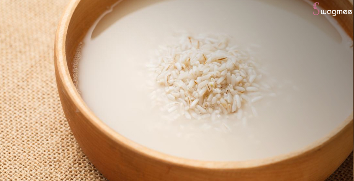 Use rice water as a shampoo and rinse